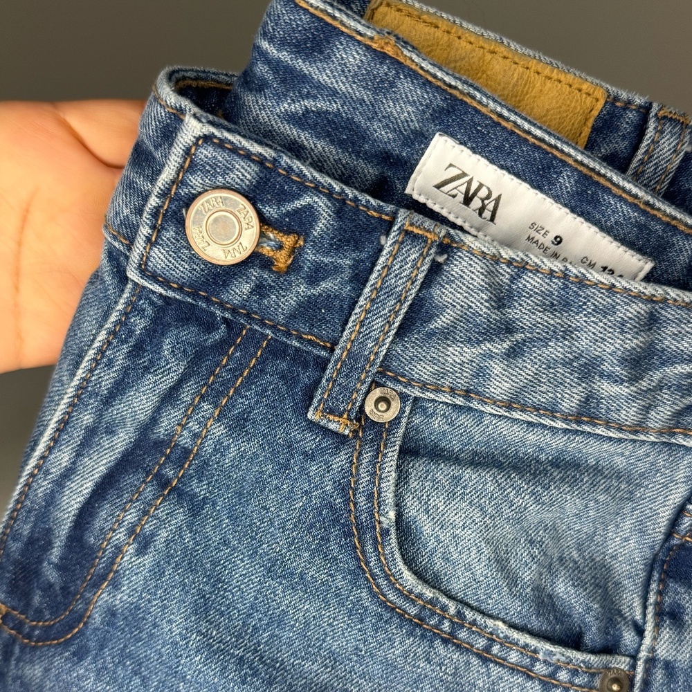 Zara Kids Blue Denim Jeans – Size 9 - Straight Leg
